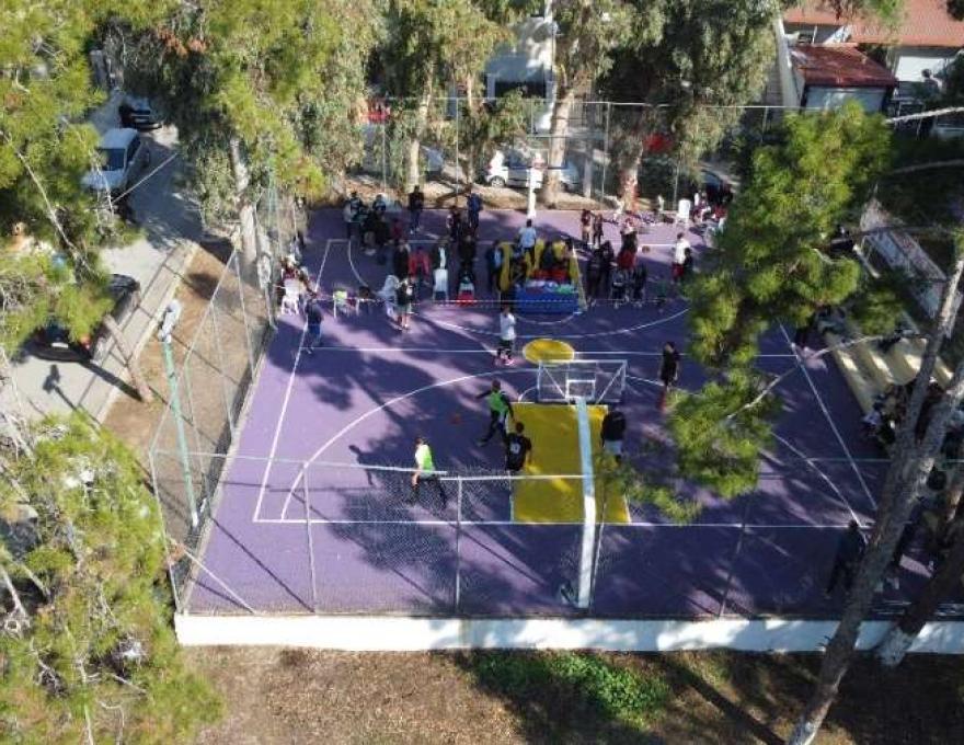 Ανοιχτό Γήπεδο Μπάσκετ Κόκκινος Μύλος0